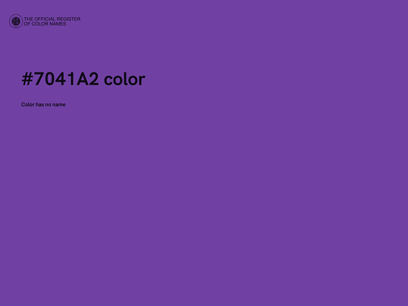 #7041A2 color image