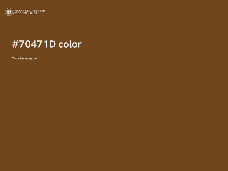 #70471D color image