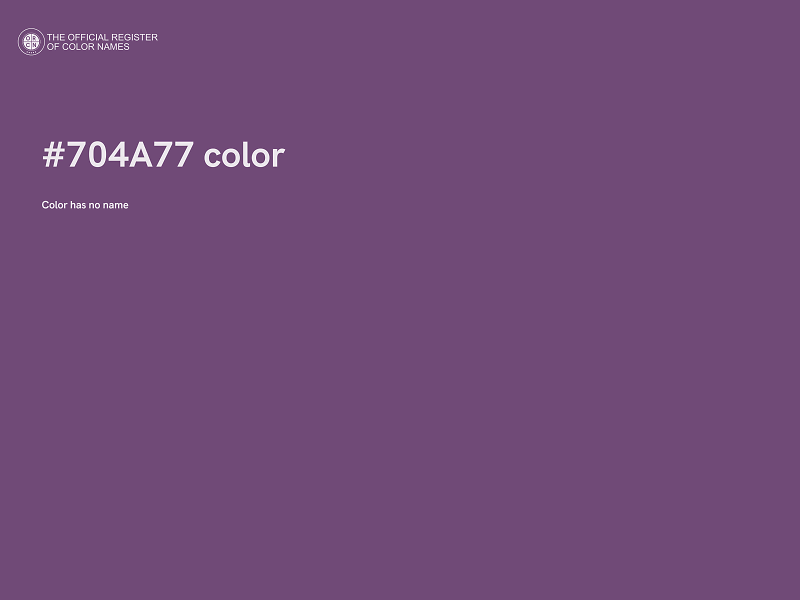 #704A77 color image