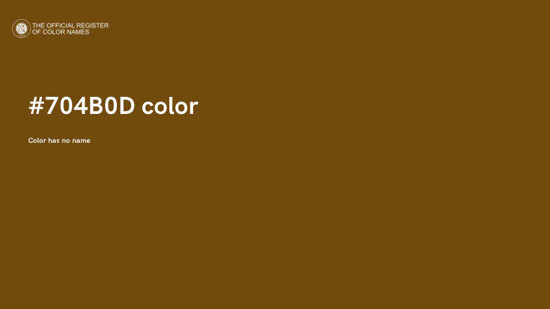 #704B0D color image