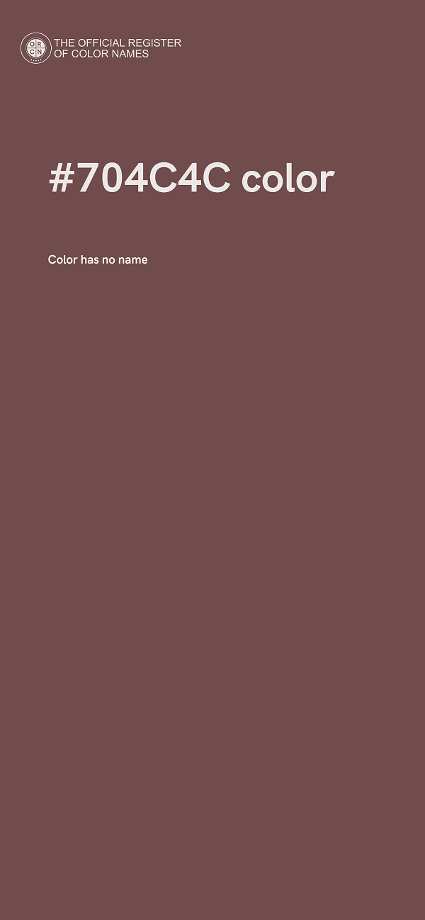 #704C4C color image