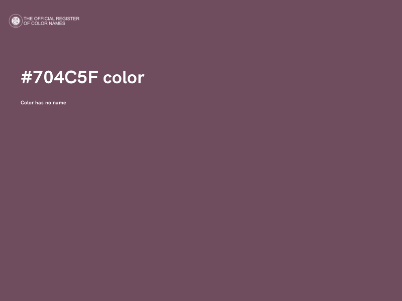 #704C5F color image