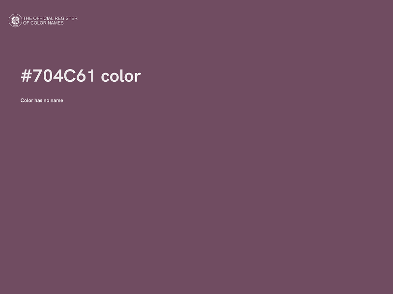 #704C61 color image