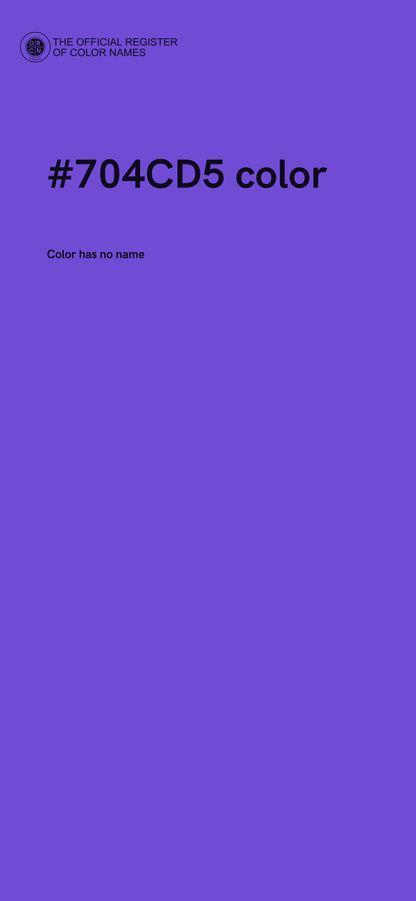#704CD5 color image