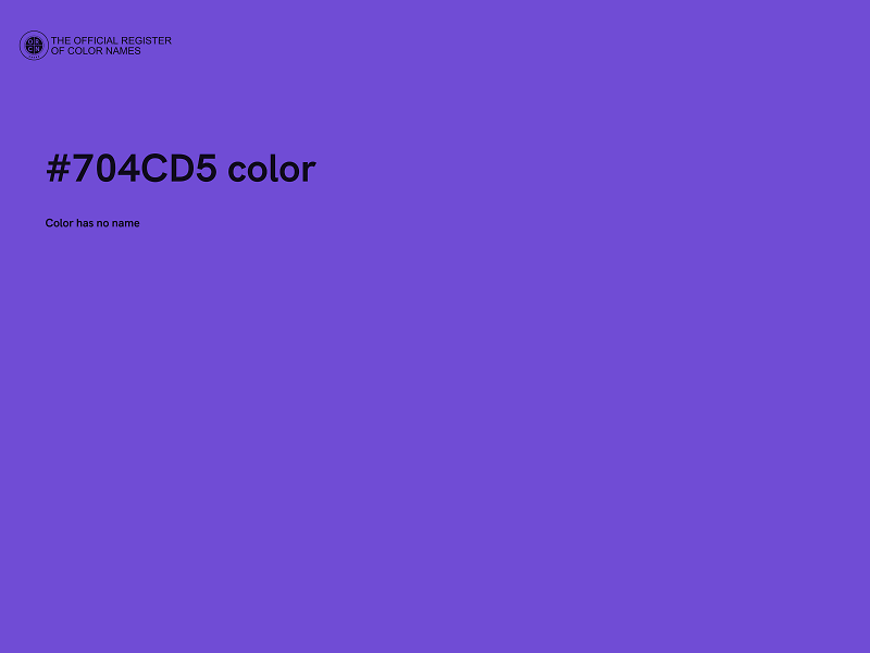 #704CD5 color image