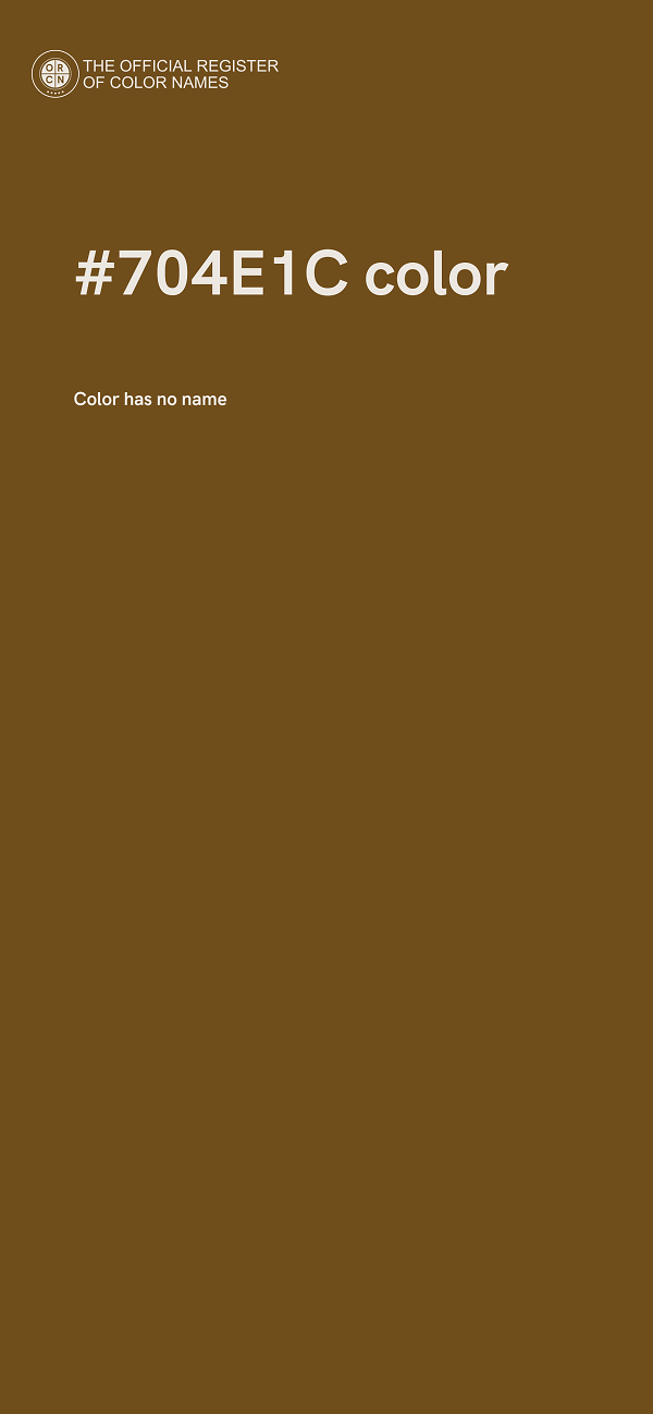 #704E1C color image