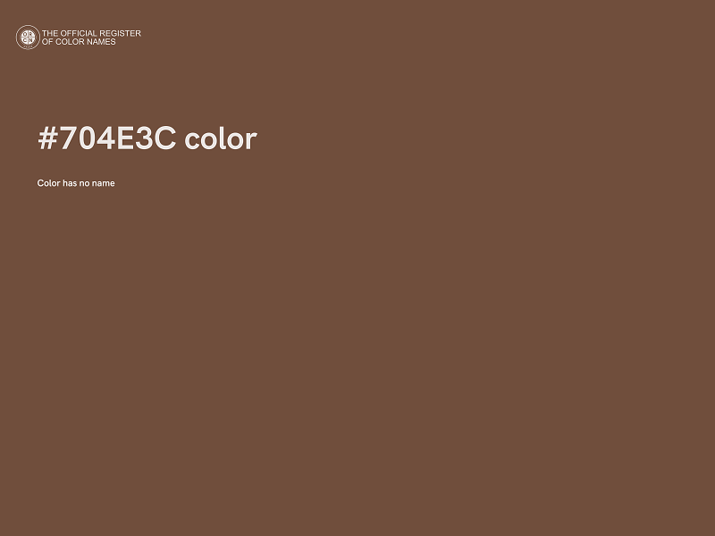 #704E3C color image
