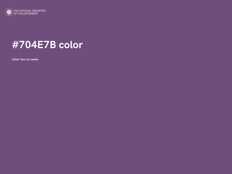 #704E7B color image