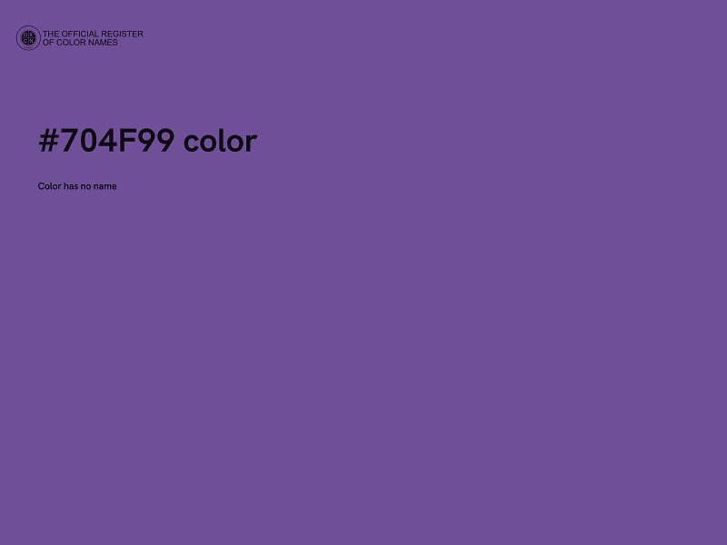 #704F99 color image