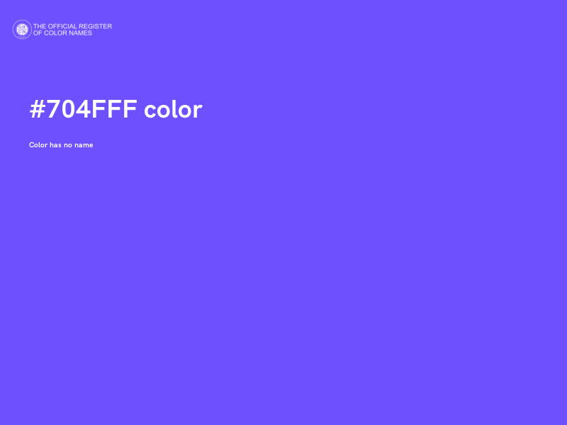 #704FFF color image