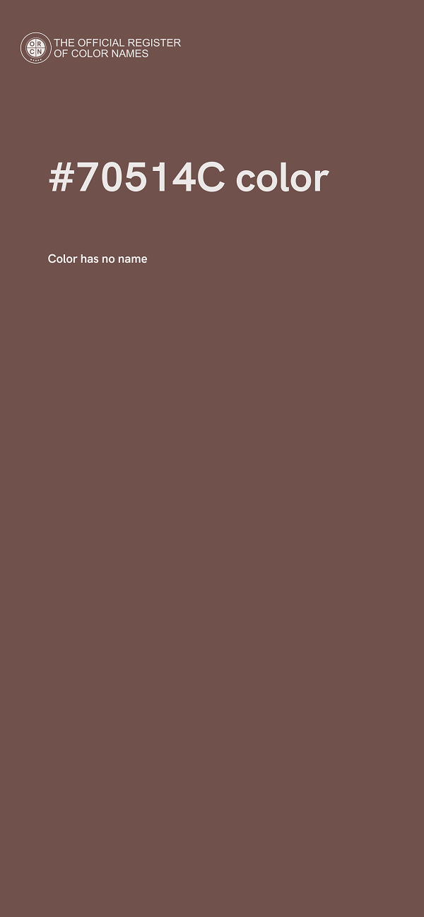 #70514C color image