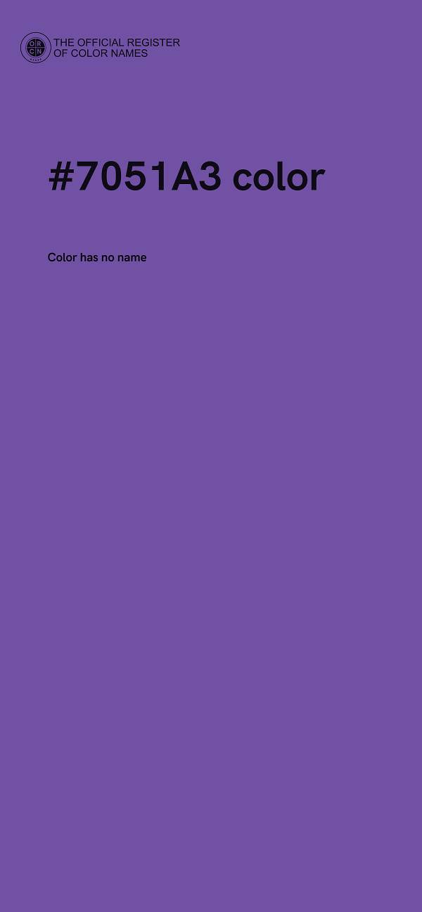 #7051A3 color image