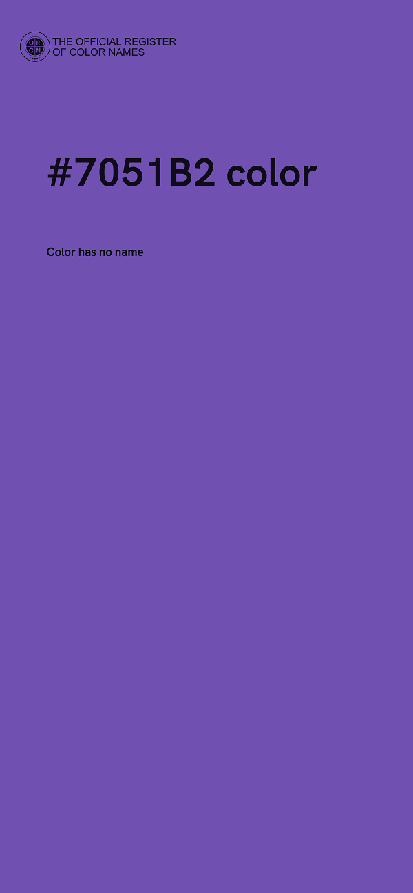 #7051B2 color image