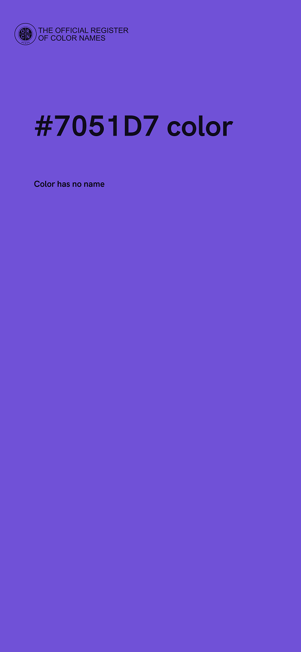#7051D7 color image