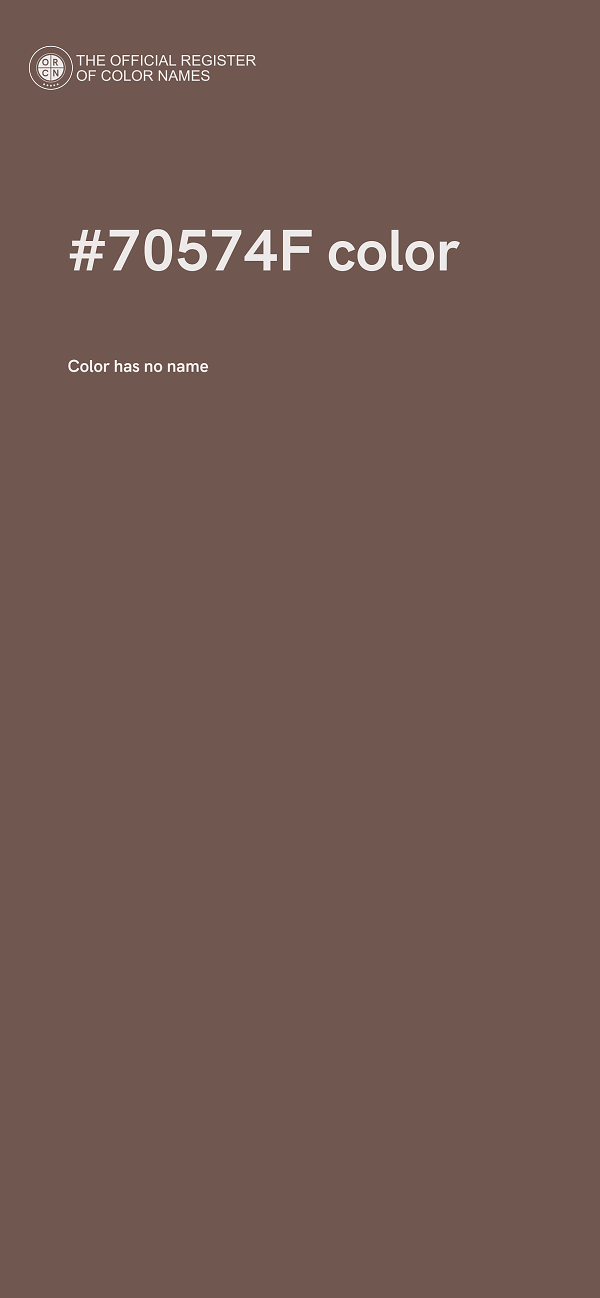 #70574F color image