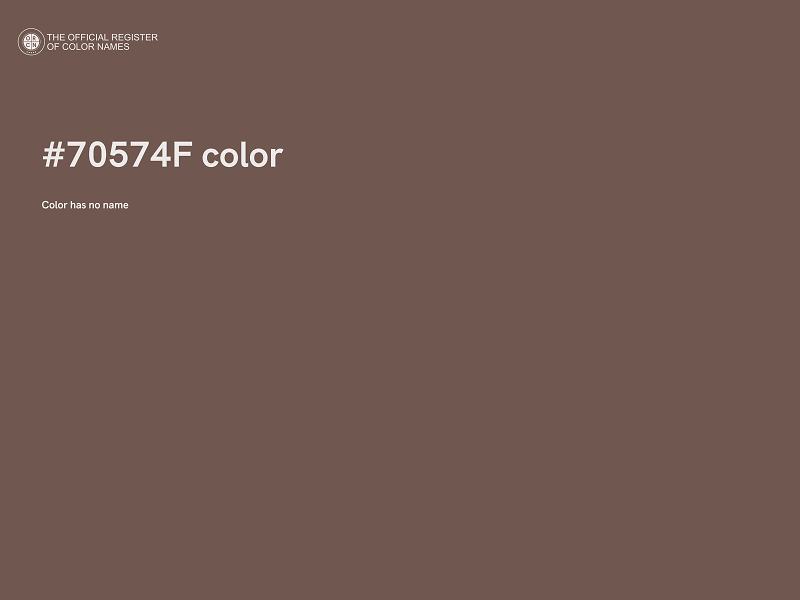 #70574F color image