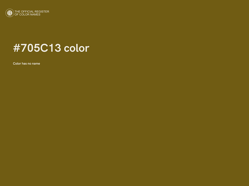 #705C13 color image