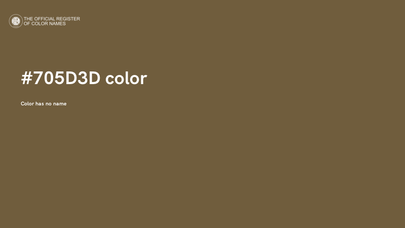 #705D3D color image
