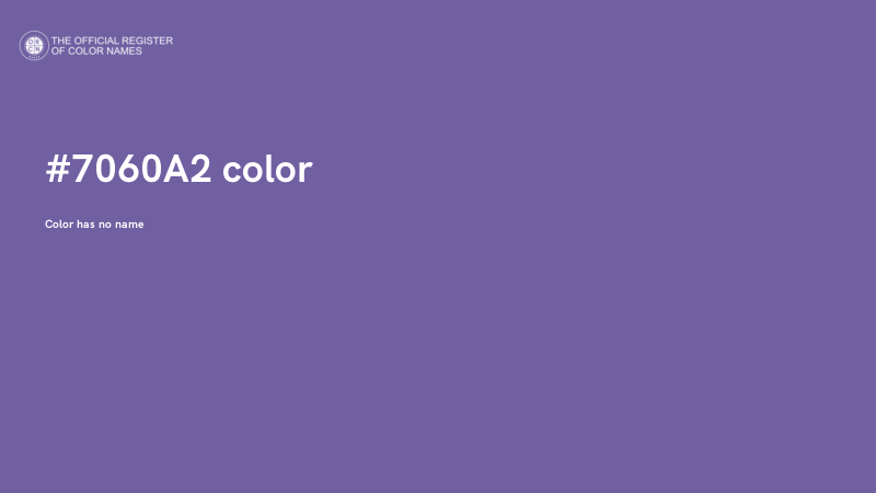 #7060A2 color image