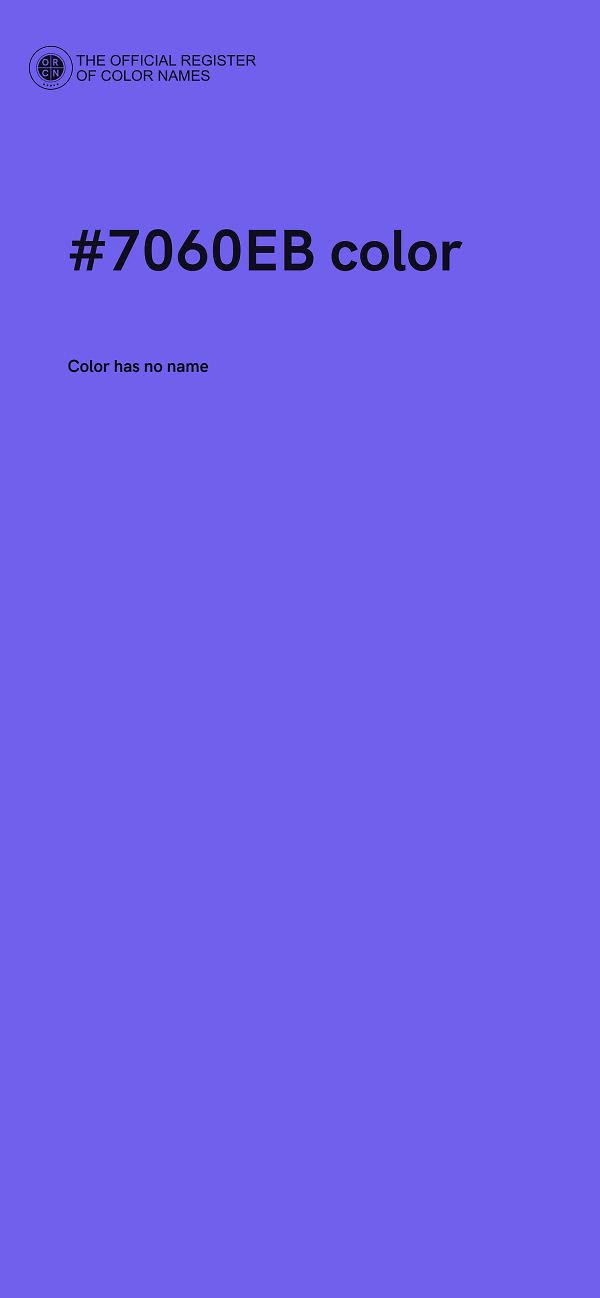 #7060EB color image