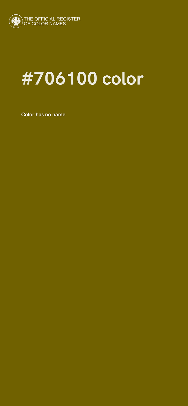 #706100 color image