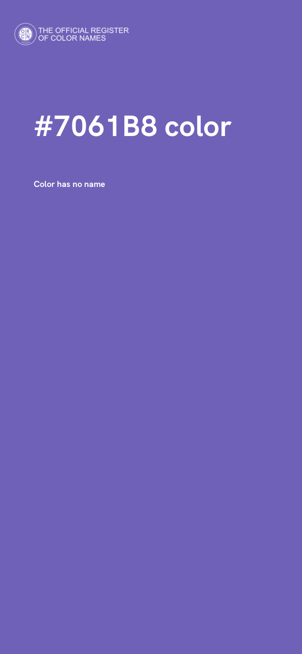 #7061B8 color image