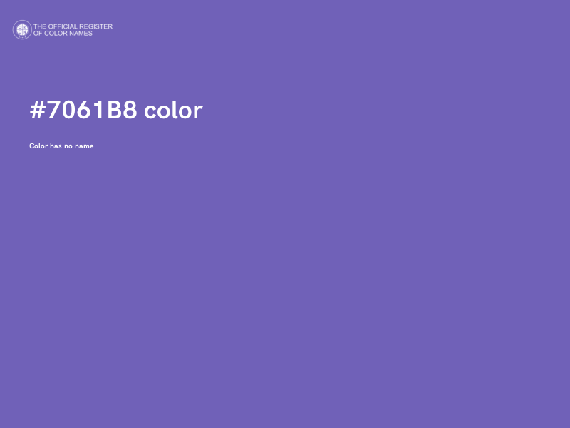 #7061B8 color image