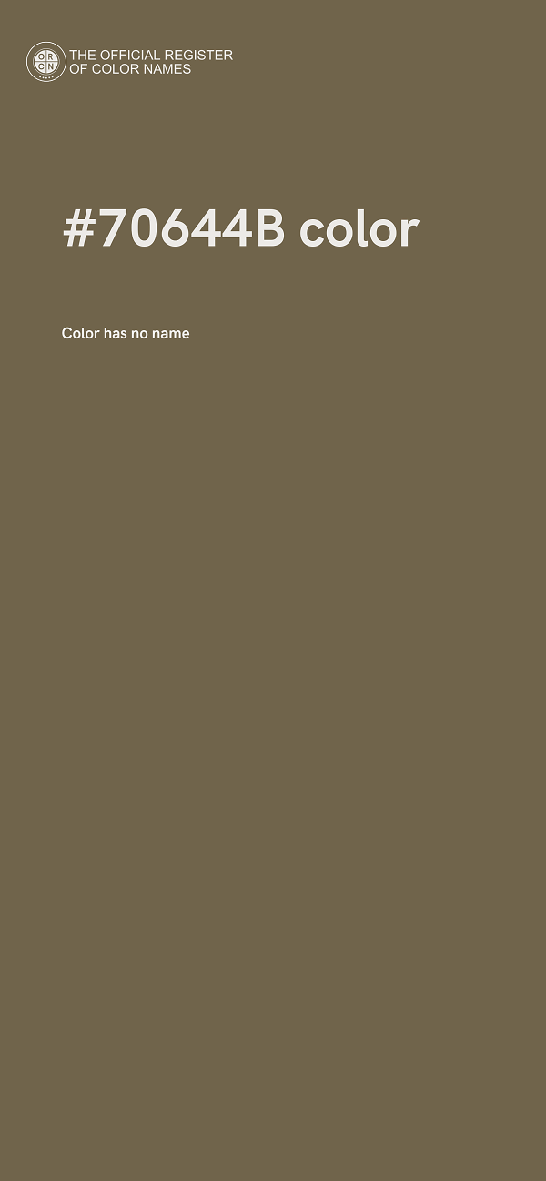 #70644B color image