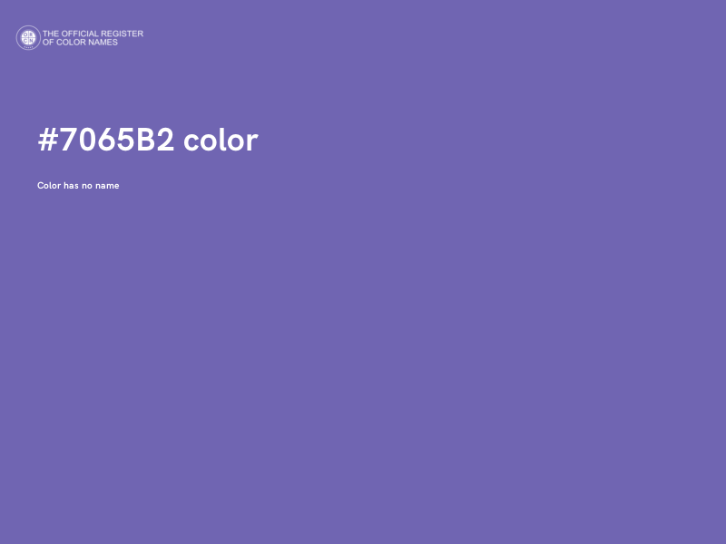 #7065B2 color image