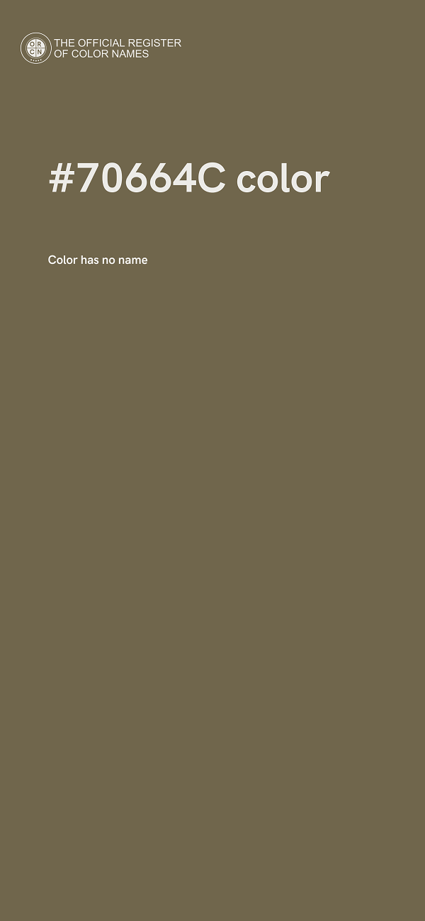 #70664C color image