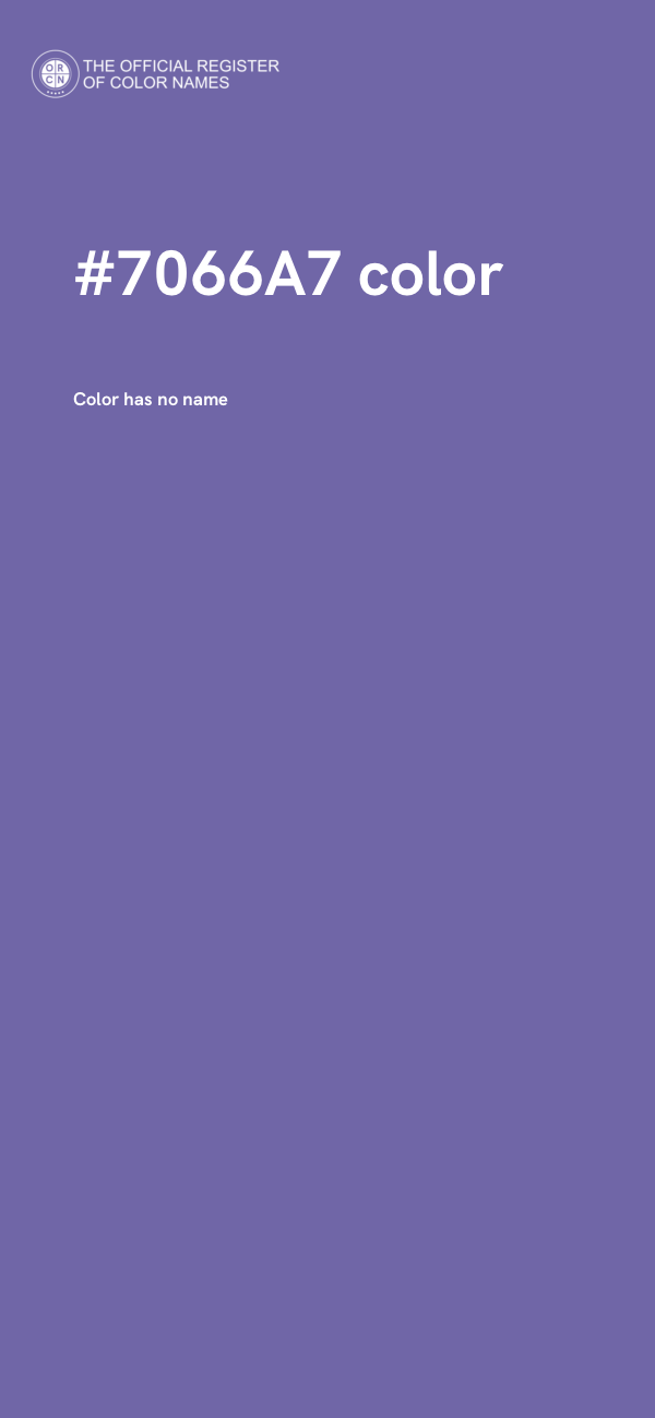 #7066A7 color image