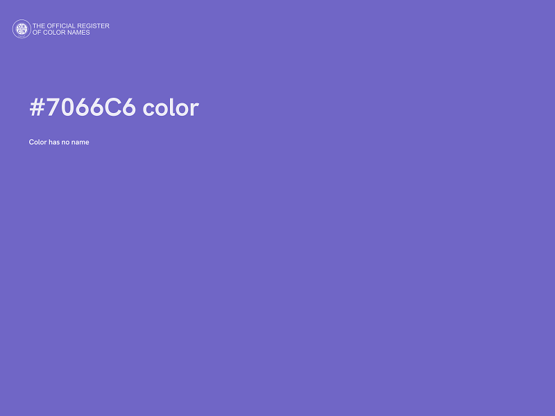 #7066C6 color image