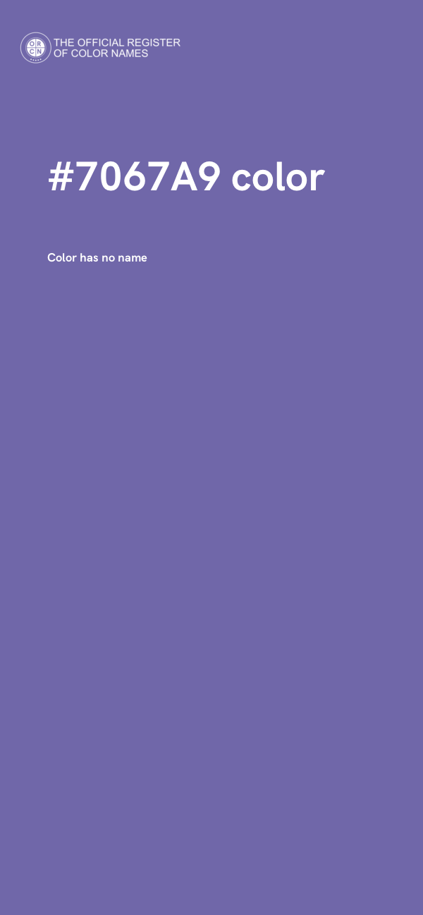 #7067A9 color image
