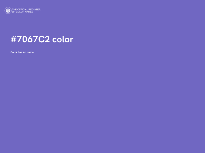 #7067C2 color image
