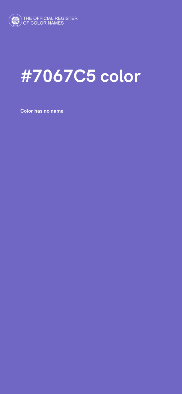 #7067C5 color image