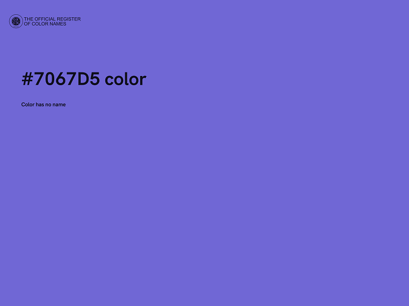#7067D5 color image