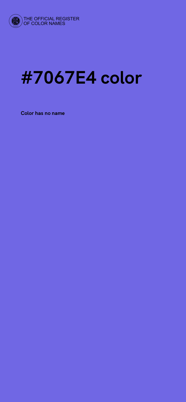 #7067E4 color image