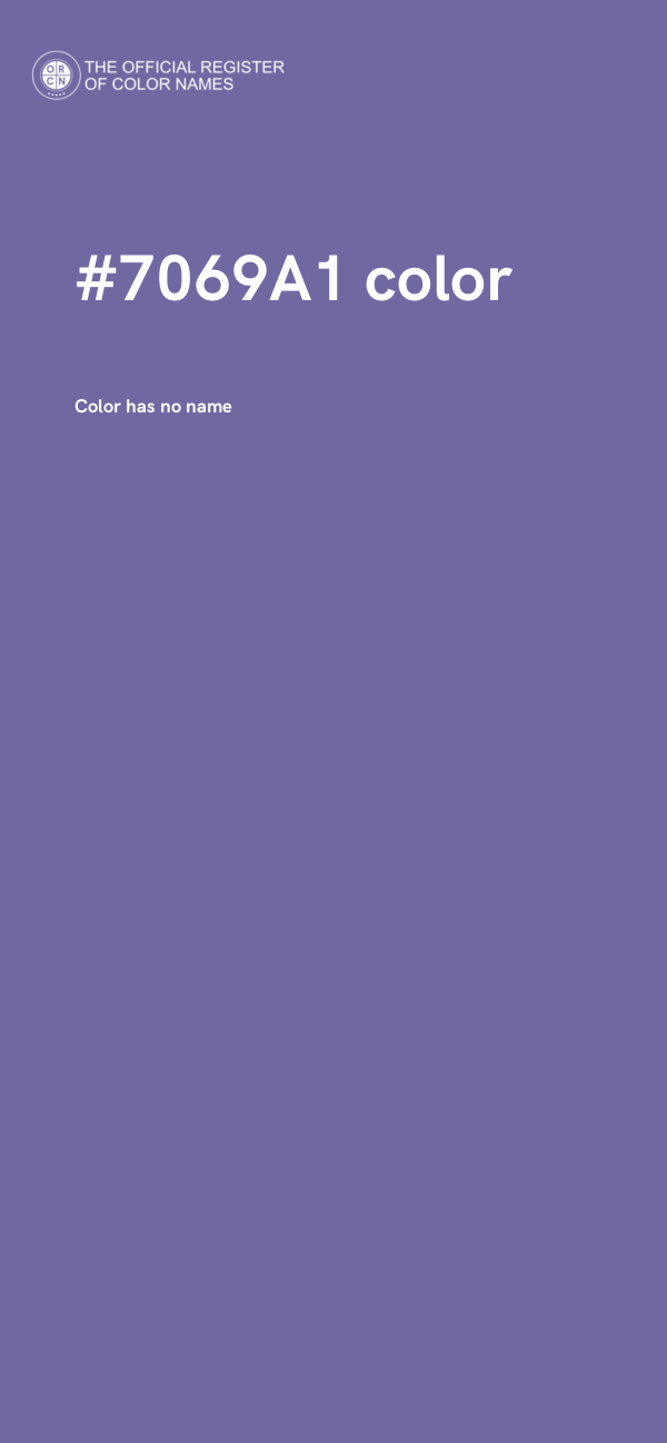 #7069A1 color image