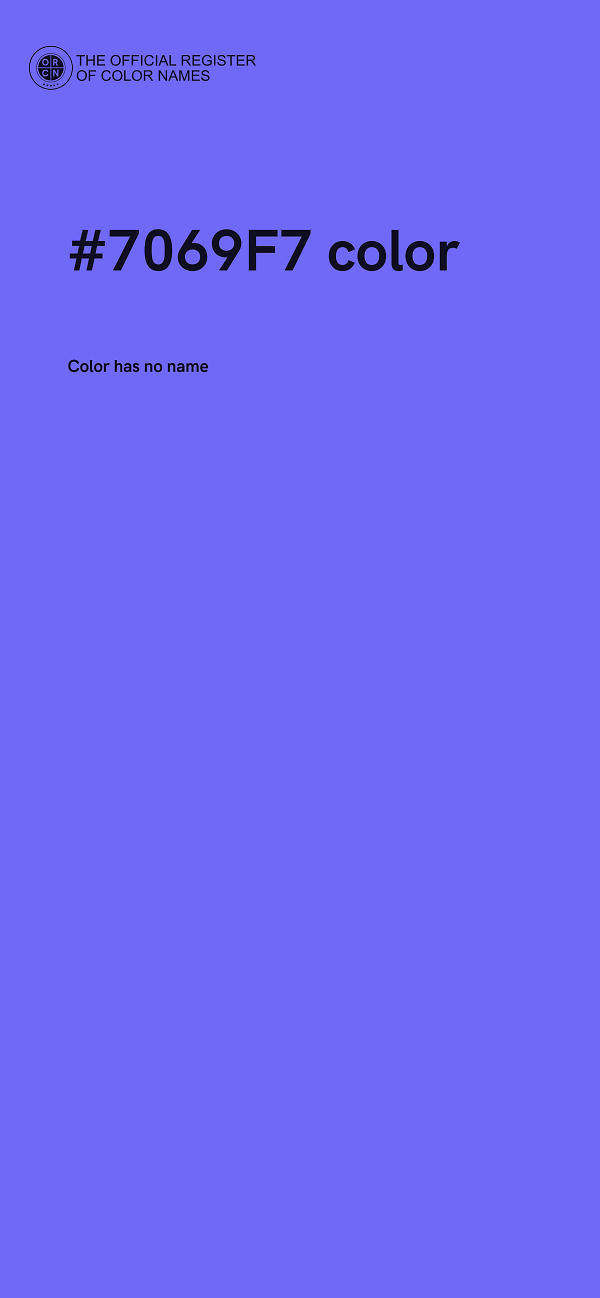 #7069F7 color image