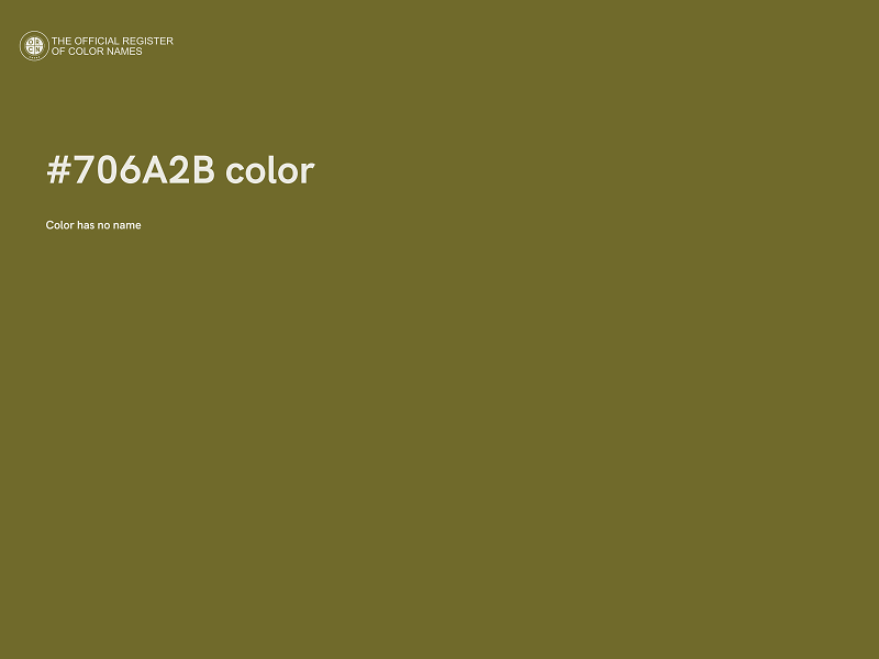 #706A2B color image