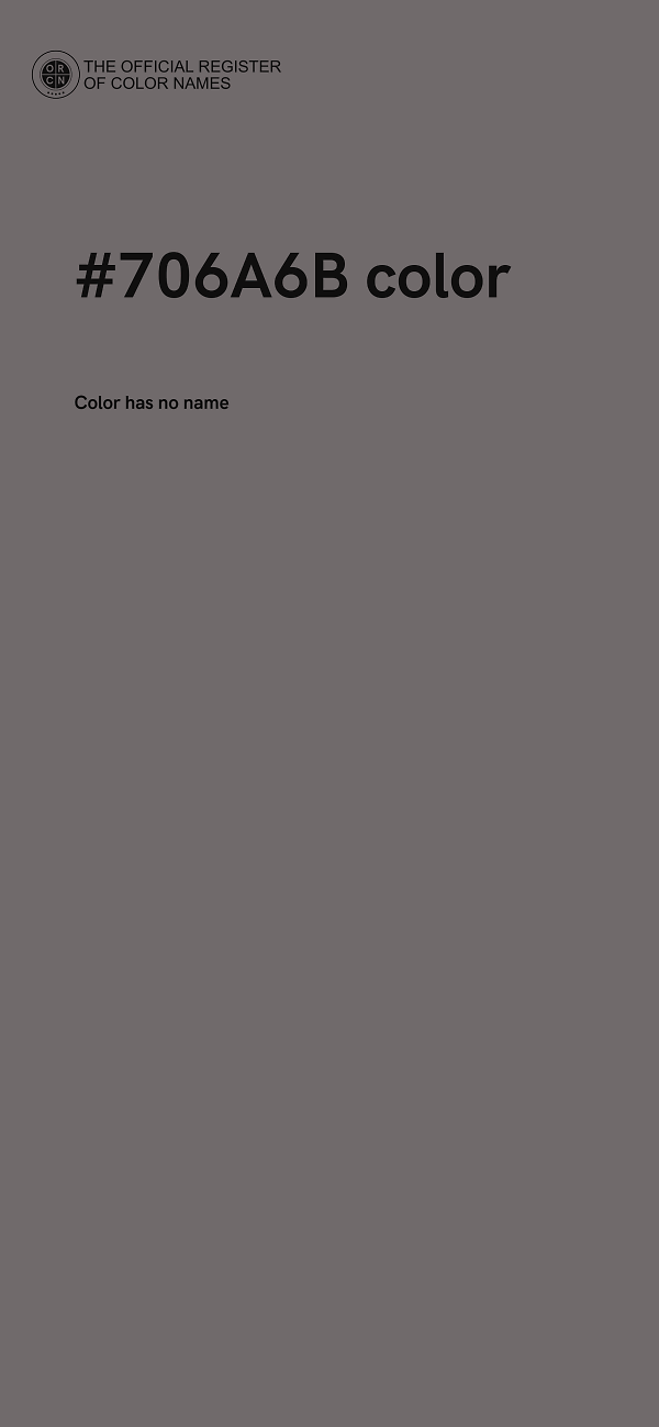 #706A6B color image