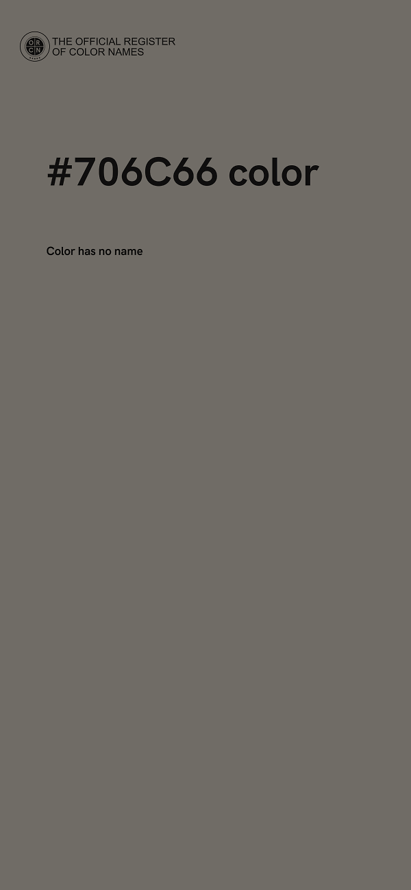#706C66 color image