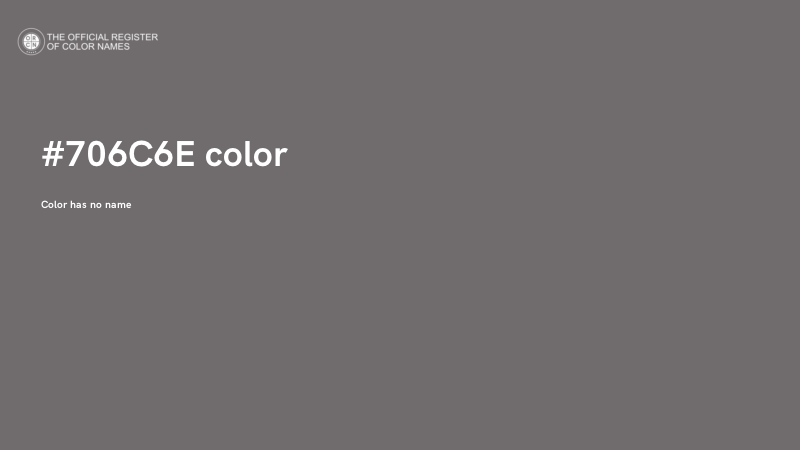 #706C6E color image