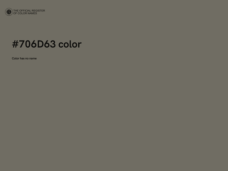 #706D63 color image