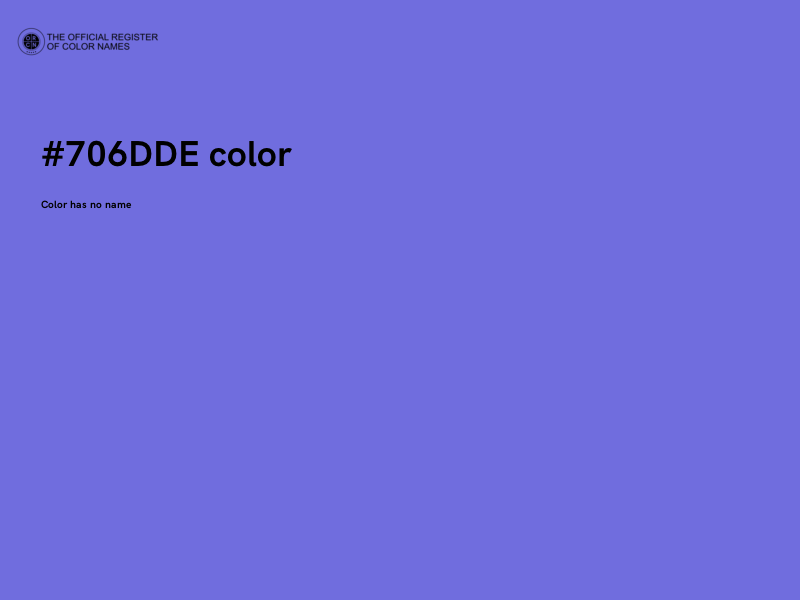 #706DDE color image