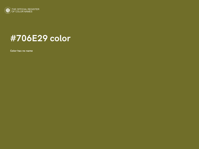 #706E29 color image