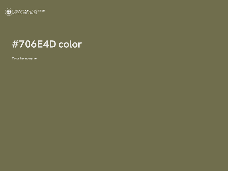 #706E4D color image