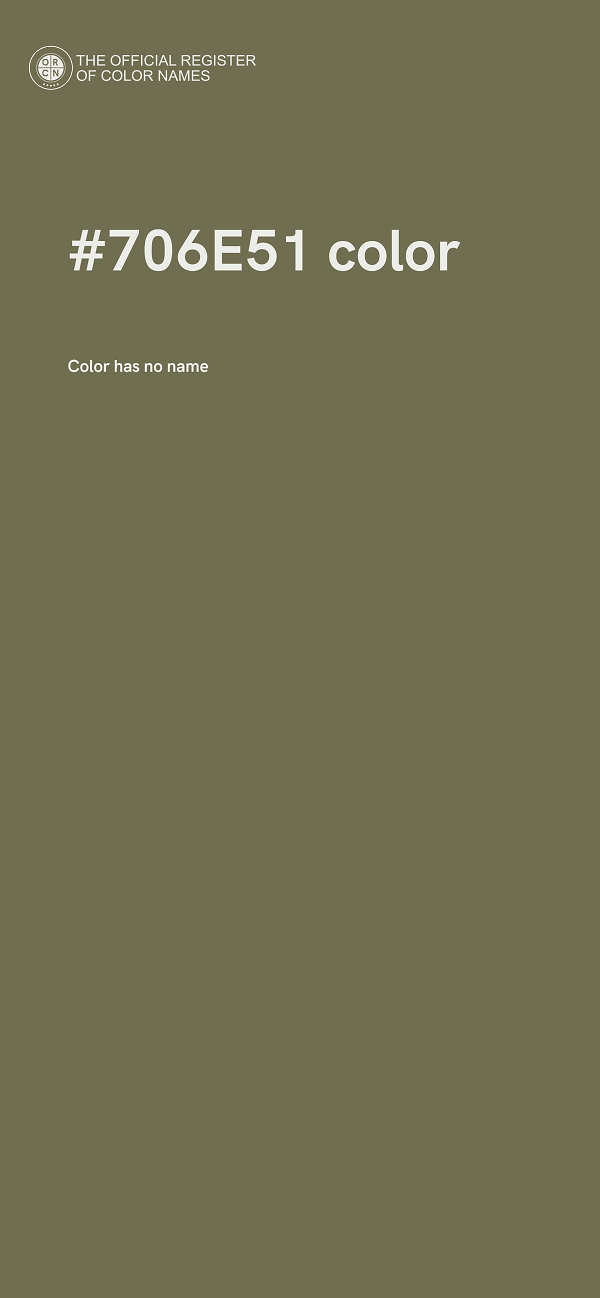 #706E51 color image