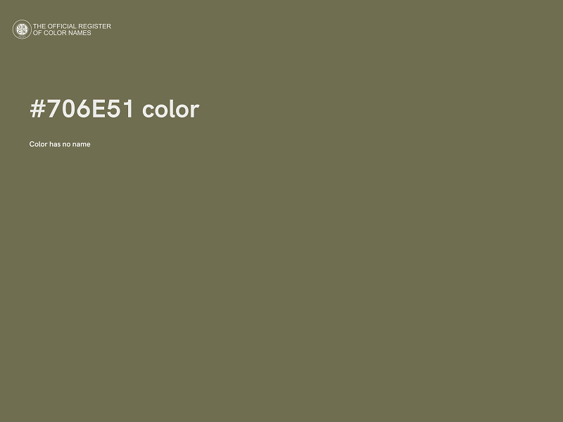 #706E51 color image