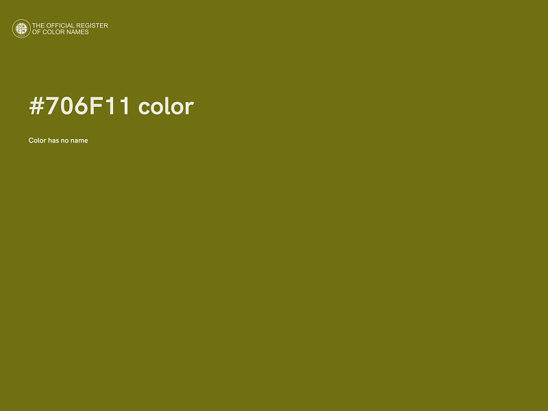 #706F11 color image